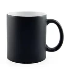 Caneca Mágica Preta Fosca 325ml - Para Sublimação 1 UNIDADE