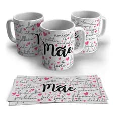 Caneca De Porcelana Dia Das Mães Xícara Personalizada 325ml Presente Mamãe Mãe Divertida Amor