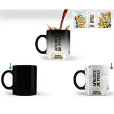 Caneca Mágica Os Cavaleiros do Zodíaco Signos de Porcelana COM NOME - Vários modelos (Muda de Cor)