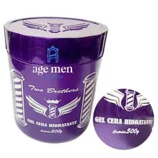 Gel Cera Two Brothers 500g para cabelo penteado profissional