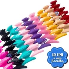 12 ou 24 UNI. Piranhas Prendedor de Cabelo Salão Profissional Separador Cabeleireiro