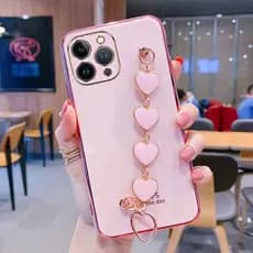 Capinha redmi 12 4G De Telefone Galvanizada redmi 12 4G Bracelete Do Amor