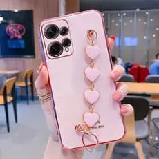 Capinha redmi Note 12 4G Galvânica De Telefone Pulseira De Amor