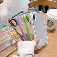 Caixa De Telefone Transparente iPhone XR xs max 7plus 8plus i7 i8 i11