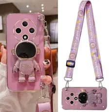 capinha Redmi 14C Galvanizado Suporte Para Capa De Telefone Corda Pendurada