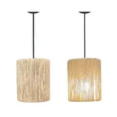 Lustre Pendente Leblon Aconchegante em Corda Sisal Natural