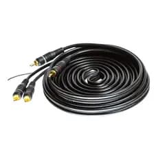 Cabo RCA 5M Ouro Som Automotivo Blindado Estéreo Plug Macho Amplificador CD DVD Home Theater 100W