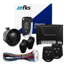 Alarme Antifurto Automotivo Central FKS Fácil Instalação VW 2Controles+Chave Canivete Trava P/Portas