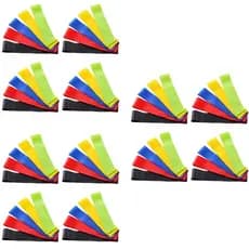 100 kit com 5 faixas elastica de resistencia mini band para treino em casa yoga pilates multifuncional