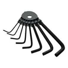 Jogo Chave Allen 8 Peças Mm Ferro Com Suporte Plastico Material Resistente - Idea