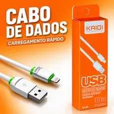 Cabo Carregamento USB para Tipo C 1m Kaidi KD-TC30