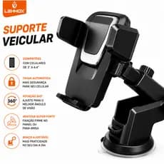 Suporte de Celular Veicular Para Carro da lehmox 360° Trava Automática