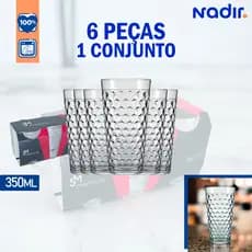 6 Copos Marrocos 300ml Nadir Figueiredo