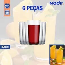 6 Copos Long Drink Bar Nadir 390ml