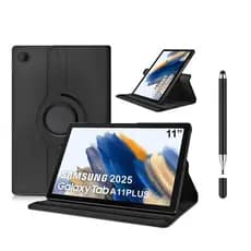Capa Case Giratoria para Tablet  Samsung Galaxy Tab A11 plus / A9 plus 11 polegadas + Caneta Touch