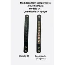 Pulseira Punk Rock com anilha em metal tipo PIRÂMIDE .