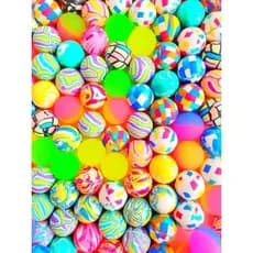 Kit 30 Bolinhas Pula Pula Multicoloridas 27mm Festa Infantil Brinquedo Lembracinhas