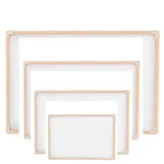 Quadro Branco Moldura em Madeira Lousa + 4 Pincel + Apagador - Vários Tamanhos Escolar