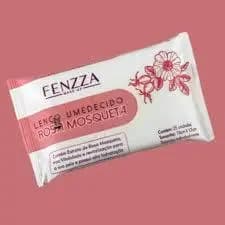 Lenço Umedecido Facial Rosa Mosqueta Fenzza