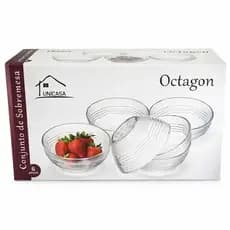 Conjunto de Sobremesas Octagon Bowl Unicasa