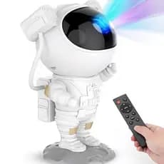 Abajur Luminaria infantil Projetor de Luz Astronauta Galaxia Estrelas