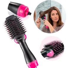 Escova Secadora Alisador Elétrica Quente Cabelo Com 3 Em1 Hair Styler 110Ve 220V