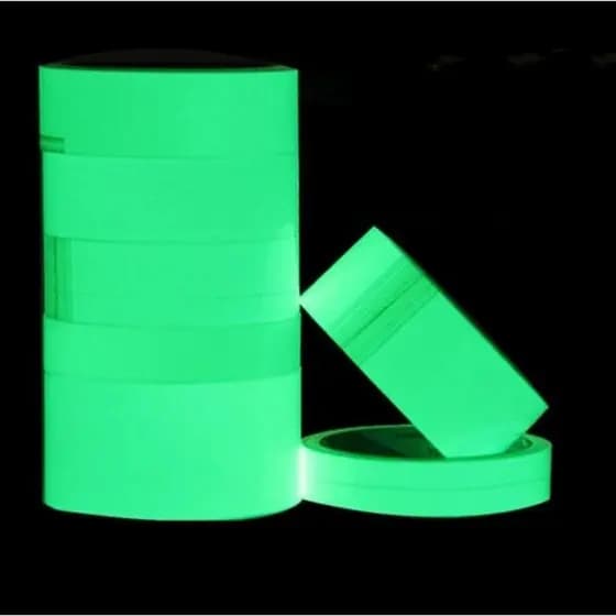 Fita Adesiva 2CMX3M  Neon Fluorescente Brilha no  Escuro Decoração Festa diário