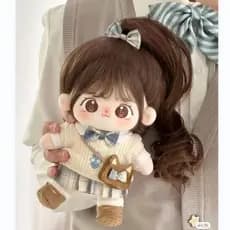 Miaomiao boneca de algodão 20cm roupas de bebê intercambiáveis com esqueleto boneca de pelúcia boneca humanóide presente