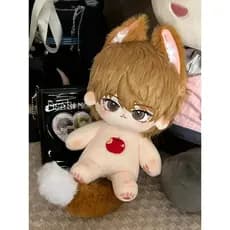 Boneco de Algodão Death Note Yagami Light 20cm, Brinquedo de Pelúcia Fofo com Luz de Gato