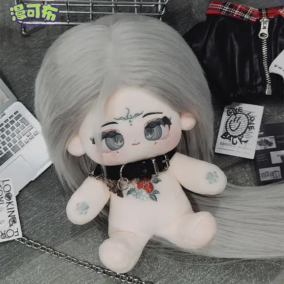 [Mankobu] Boneca de Algodão 20cm Silver Willow Boneca de Algodão de Fibra Resistente a Altas Temperaturas