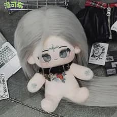 [Mankobu] Boneca de Algodão 20cm Silver Willow Boneca de Algodão de Fibra Resistente a Altas Temperaturas
