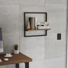 Prateleira De Parede Suporte Vaso Nicho Industrial Organizador Multiuso