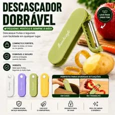 Descascador de Legumes Manual lâmina em aço inoxidável durável compacto prepara fatias legumes frutas verduras