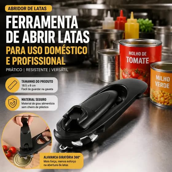 Abridor De Latas E Garrafas Economia de tempo e mão de OBRA 8 em 1 abridor de latas Abertura fácil da tampa Saca Rolha