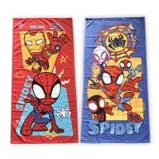 Toalha de Banho Algodão Aveludada Homem Aranha Homem de Ferro Juvenil Menino Menina Spidey Lepper