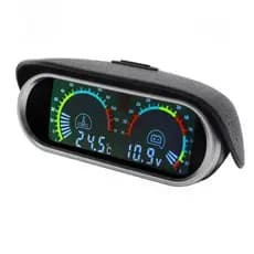 Medidor Automotivo Voltímetro e Marcador de Temperatura Digital Alta Precisão LED Knup KP-S143