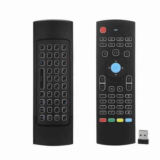 Controle Mini Teclado Air Mouse Wireless 2.4G Sem Fio Android TV
