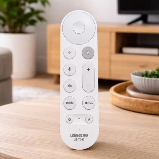 Controle Remoto com Comando de Voz para TV Box TV Bluetooth Controle Substituto 15 Teclas LE-7643 LE-7642
