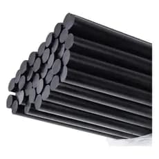 Kit 10 Bastão de Cola Quente Preta Black 11mm x 300mm Alta Fusão Martelinho Ouro Artesanato Reparos DIY