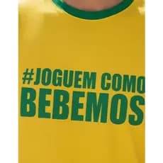 Camiseta Personalizada Da Copa Do Mundo Jogue Como Bebemos