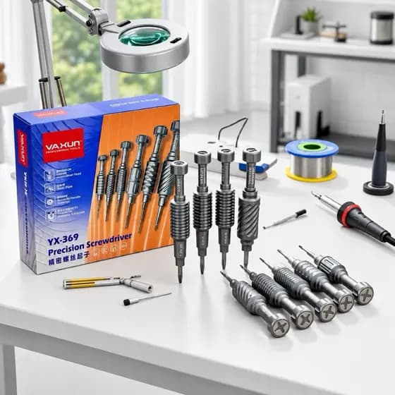 Chave De Fenda Profissional Kit 6 Em 1 De Alta Precisão Magnética Yaxun Yx-369 - HF 006