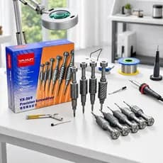 Chave De Fenda Profissional Kit 6 Em 1 De Alta Precisão Magnética Yaxun Yx-369 - HF 006