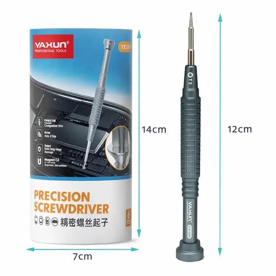 Kit Chave Precisão Yaxun YX-370 6 em 1 Profissional Reparo Manutenção Celular NotebookiPhone Android