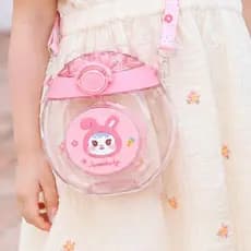 Garrafa Infantil Fofa 500ml Com Canudo Alça Escolar Tampa Antivazamento Livre BPA Crianças Bebê