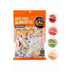 Kits De Tampa Capa Plástica Protetor de Alimentos P/ Potes Pratos Impermeáveis C/ Elástico Doméstico