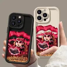 Desenho Animado Scarlet Witch Marvel Angel Eyes Step Capa De Silicone Líquido Para Telefone APPLE iPhone 15 13 12 14 11 SE2020 SE2022 X XS 8 7 6S 6 Pro Max Plus Mini