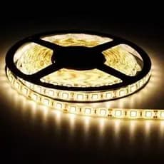 Fita Led branco quente 5 Metros 5050 C/silicone fita de led 12V