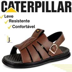 Chinela Sandalia CAT Masculina Estilo Franciscana ajuste Lateral Sola Borracha
