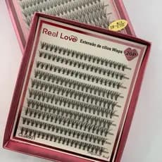 Extensão de Cílios Tufinho Real Love Mix 9-14mm - Fios Curvados, Macios e Naturais CL4427 MIX8-14mm