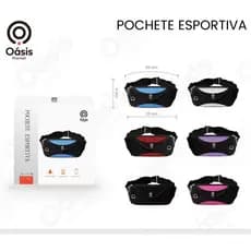 Pochete Fitness Corrida Academia Impermeável Saída Fone Ajustável Grande-Oásis Market-OIF-7502